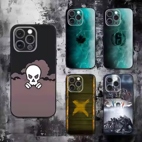 Ice R6 R-Rainbows Phone Case For iPhone 16,15,14,13,12,11,Pro,Max,Plus,X,XS,SE,E,Mini,Soft Silicone 