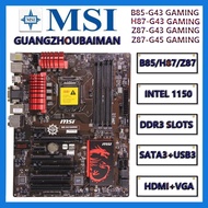 Used MSI Z87-G43 GAMING Z87 /Z87-G45 GAMING M-SATA / H87-G43 GAMING H87/ B85-G43 GAMING B85 / INTEL LGA 1150 motherboard DDR3 64G USB3.0 HDMI