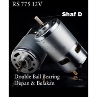 Dynamo DC Motor 775 12V 12000 Rpm High Speed High Torque 100W RS775 SHAFT D