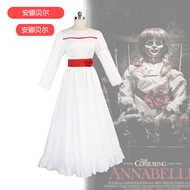 halloween kids halloween costume kids Annabelle Cosplay Costume - White Dress for Halloween