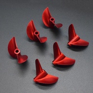 4.76mm 3/16'' CNC 2 Blade Propeller P1.9 Red Aluminium Prop Left/Right D38/40/41/42/43/44/45/46/48mm