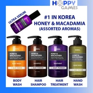 Kundal Honey & Macadamia Body Wash Kundal Shampoo Kundal Treatment Ultra Hair Serum | Cherry Ylang M