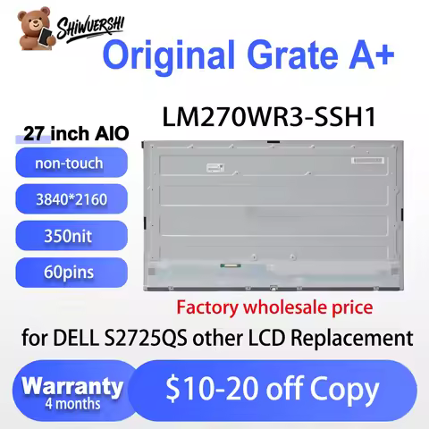 Wholesale Original New A+ 27" LCD Monitor LM270WR3 SSH1 LM270WR3 (SS)(H1) IPS UHD 3840*2160 Replacem