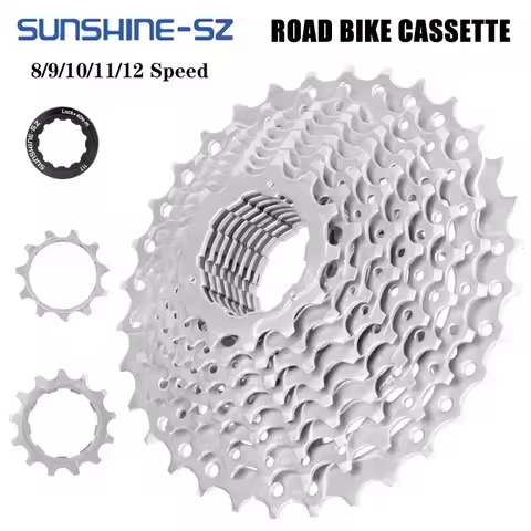 SUNSHINE Road Bike Cassette 12v 11v 10v 9v 8v Bicycle Sprocket 8 9 10 11 12 Speed 23T/25T/28T/32T/34