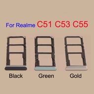 New For Realme C51 C53 C55 SIM Card Tray Slot Holder