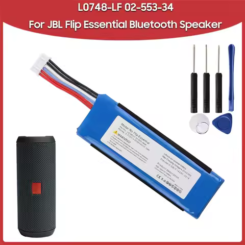 New Replacement Battery L0748-LF For JBL Flip Essential Outdoor Bluetooth Speaker 02-553-34 3000mAh