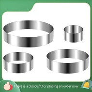 Round Cake Ring Set 4/6/8/10 Inch Biscuit Cutter Circle Cookie Cutters Cake Mold Stainless Steel Pas