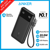 Anker Powerbank Fast Charging Powercore Power bank 10000mAh 22.5W Portable Charger with USB C Cable A1388