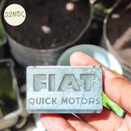 Stempel Plat Antik Asli Bekas Dealer Mobil FIAT 