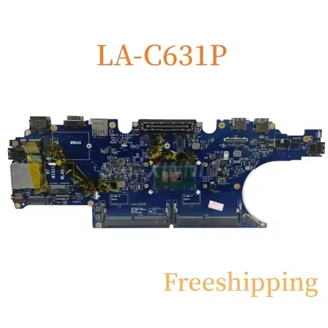 LA-C631P For DELL E5470 Laptop Motherboard CN-0HCP0K With I5-6300U CPU DDR4 Mainboard 100% Tested Fu