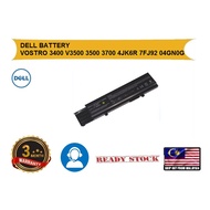 [Ready Stock]  DELL BATTERY 3400 V3500 3500 3700 4JK6R 7FJ92 04GN0G Replacement