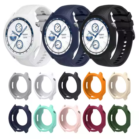 Silicone Protective Case + Strap For OPPO Watch X Smart Watch Band For Oneplus Watch 2 Soft Protecto