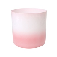 Crystal Soul 432hz White Pink Gradient Beginner Crystal Singing Bowl Sound Pure Universe Frequency f