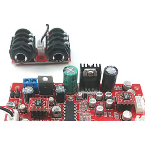 Daily DC 12V 24V PT2399 Digital Microphone Audio Amplifier Board Karaoke Plate Reverb Preamplifier R