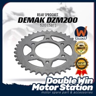 DEMAK DZM200 REAR SPROCKET 520 38T