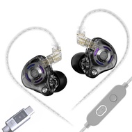 KZ Gale Wired HiFi In-Ear Earphones with 2 Mics, Superlinear Dynamic Driver, Ergonomic Design for Ga