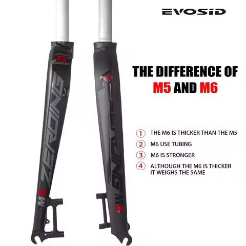 EVOSID Mountain Bicycle Front Fork M5 M6 Ultralight MTB Bike Fork 888g Suitable for 26/27.5/29er Alu