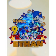 Sonic 3D Cake Topper | Birthday Cake Topper| Layered | Sonic