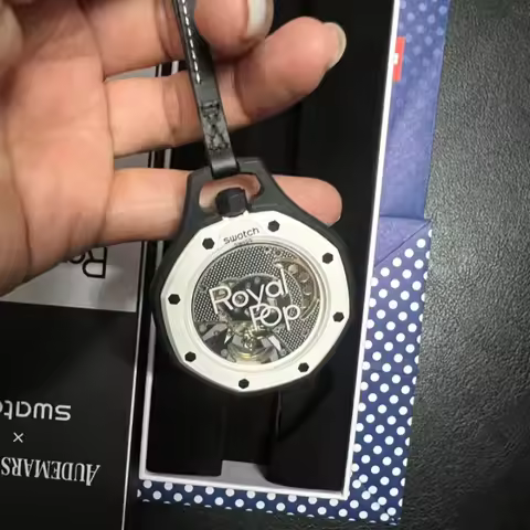 New AP SWATCH Joint Watch Quartz Strap AP Swatch Logo 1:1 Replica Royal Oak Pocket Watch Couple Watc