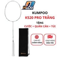 KUMPOO K520 PRO badminton racket white, cheap Carbon Kumpoo badminton racket for students - HuDo