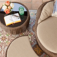 Furniture Rattan Sofa Combination Living Room Table and Chair Rattan Furniture Creative Small Apartm