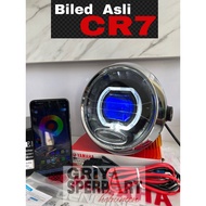 Lampu depan Rx king New peredam custome biled ASLI projector CR7 devil RGB batok ring ori + Relay