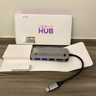 VAVA VA-UC006 8合1 USB-C MacBook集線器轉接頭讀卡機60W充電HDMI太空灰 二手近全新