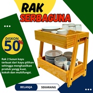 2-tier spice rack, multi-purpose spice rack, wooden spice rack, aesthetic spice rack