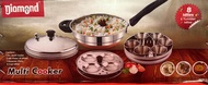 DIAMOND MULTI KADAI / DIAMOND IDLI PLATE / STREAMER PLATE / CUP IDLIIES / IDLY MAKER SET WITH MULTI 