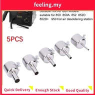 <FEELING>5pcs Universal Nozzles for 850 852D 898 Soldering Station Hot Air Welding Nozzle