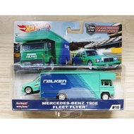 hot wheels Team Transport Mercedes-Benz 190E Fleet Flyer Scale 1:64