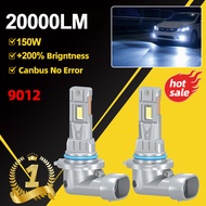 9012 HIR2 20000LM Universal LED Canbus Headlight NO FAN LED Fog Lam Upgrade 3570 Chip Highlight Car