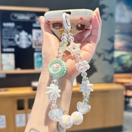 Creative Hello Kitty Mobile Phone Chain diy Wrist Lanyard Bead String Pendant ccd Camera Pendant Hig