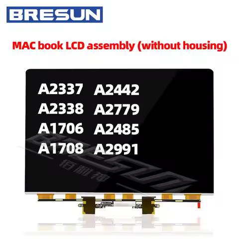 For MacBook models A1706, A2337, A2159, A1989, A1708, and A2338; LCD assembly (standalone LCD panel