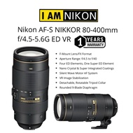 NIKON AF-S NIKKOR 80-400MM F/4.5-5.6G ED VR LENS (1 YEARS WARRANTY) SUPER ZOOM LENS 400MM NIKON ZOOM