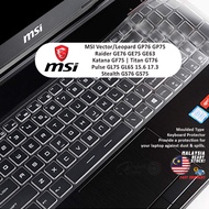 Keyboard Protector For MSI Raider GE76 GE75 GE63 Stealth GV62 GS76 GS75 Leopard Vector GP76 GP75 Kat