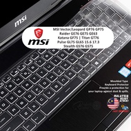 Keyboard Protector For MSI Raider GE76 GE75 GE63 Stealth GV62 GS76 GS75 Leopard Vector GP76 GP75 Katana GF75 Titan GT76