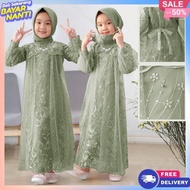 Cool Party Dress Games 2024 Syari Latest Girls' Gamis Ghamies Lebaram Eid al-Fitr Gamis for Girls Ag