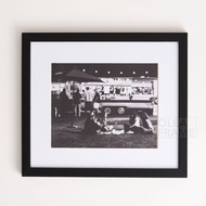 Veneer Black Wooden Photo Frame - 11R Matboard Photo Frame