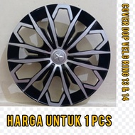 Wildop Velg kaleng/Tutup Dop Roda /Cover velg mobil ISOKA SATU BIJI KVSH ring 13"&14" Harga untuk 1 