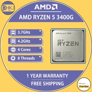 USED AMD Ryzen 5 3400G R5 3400G 3.7 GHz Quad-Core Eight-Thread 65W CPU Processor L3=4M YD3400C5M4MFH