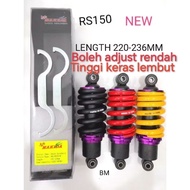[11.11 OFFER]MAKIDA MONOSHOCK RS150 RSX150 VF3I 185CC ADJUSTABLE MONOSHOCK LENGTH 220-236MM. LOAD CA