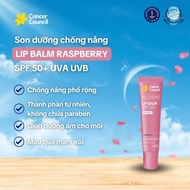Raspberry Cancer Council Lip Balm SPF50+ 15g