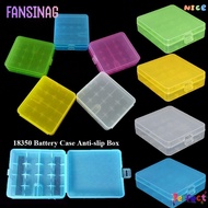 FANSINAG 18650 Battery Box, Anti-slip 4 AA AA Battery ,  Coloful Plastic Battery Box 18350 Battery H