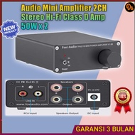 50w x 2 - V1.0B Fosi J1SK1BBK Mini Audio Amplifier 2CH Stereo Hi-Fi Class D Amp