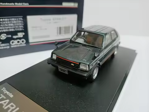 Hi Story 1:43 Toyota Starlet Si 1982 Metal Green Model Car