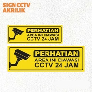 Custom Acrylic CCTV Sign Attention Acrylic CCTV SIGN ACRYLIC CCTV 24 HOURS ACRYLIC SIGN/ CCTV SIGN/