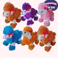 Ribbon Poodle Dog Doll - Cute Poodle Dog Shaped Toy Doll with Colored Ribbon