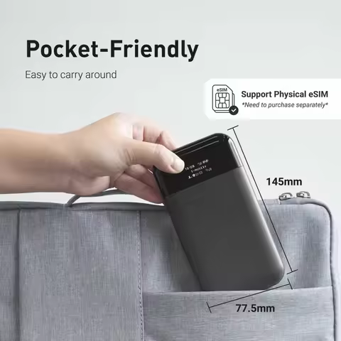 Global 4G LTE Portable WiFi Hotspot Travel Router OpenWrt OpenVPN WireGuard 7000mAh
