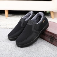 Old Beijing Cloth Shoes - Cotton, Warm, Soft Sole, Anti-Slip | Ideal for Men's Cold Weather Comfort
